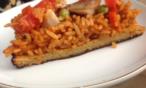 طريقة عمل أرز البيتزا